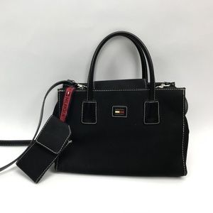 VINTAGE TOMMY HILFIGER WOMEN'S BLACK BAG Purse